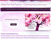 Tablet Screenshot of hopeforthefutureguardianship.com